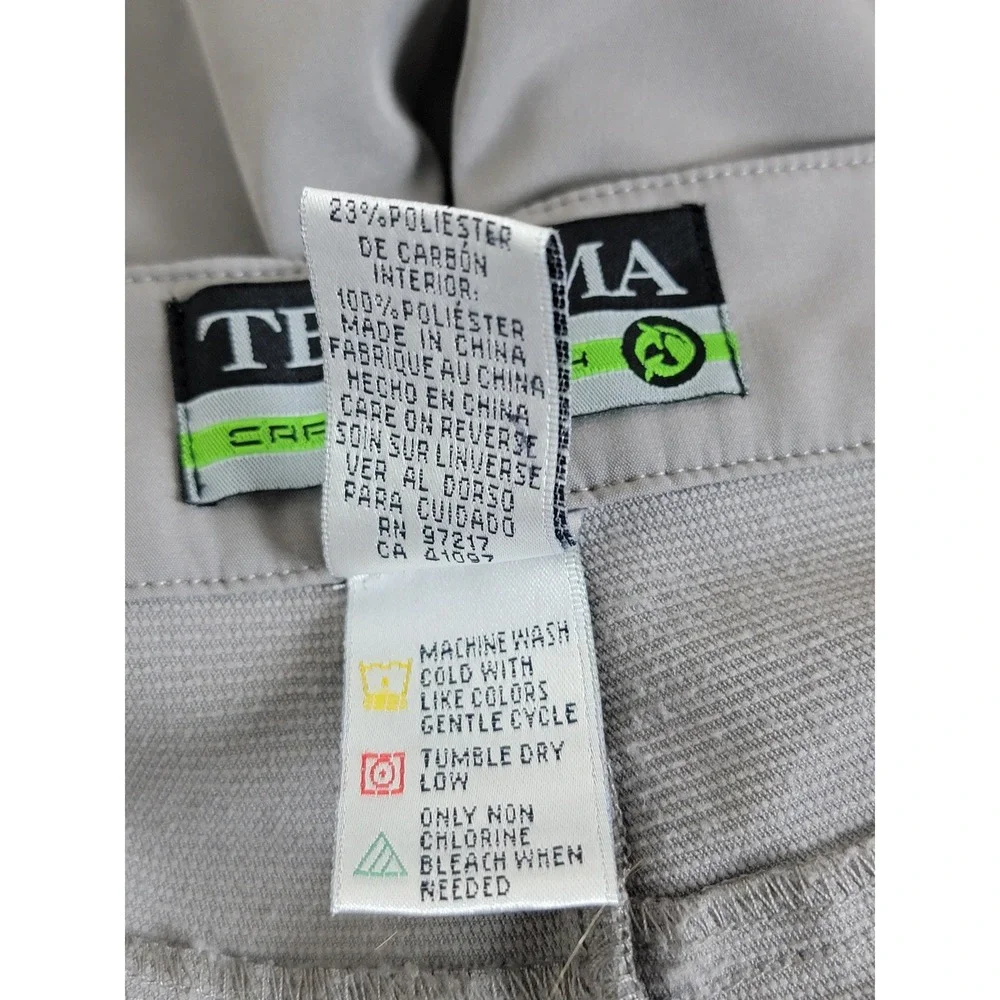 Tehama Carbon Tech Performance Shorts Women's 10 Gray Outdoor Golf Hiking